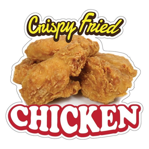 Signmission Crispy Fried ChickenConcession Stand Food Truck Sticker, 8" x 4.5", D-DC-8 Crispy Fried Chicken19 D-DC-8 Crispy Fried Chicken19